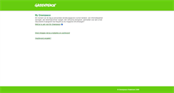 Desktop Screenshot of mygreenpeace.nl